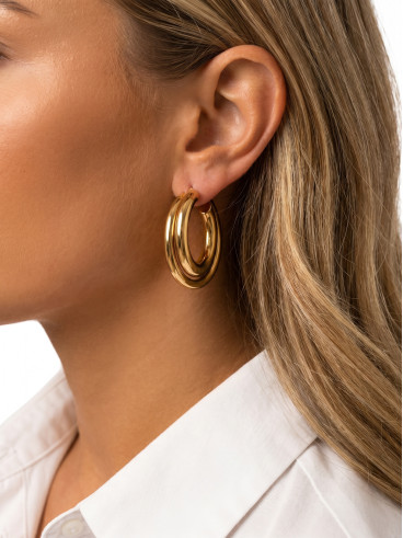 Boucles d'oreilles Alezia - Doré