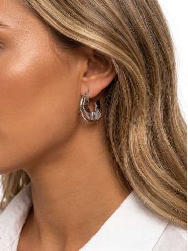 Boucles d'oreilles Néomée - Argenté