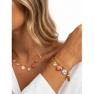 Bracelet Elixia - Doré/Rose