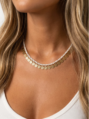Collier Kina - Blanc