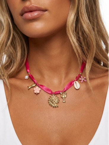 Collier Gisela - Fuchsia