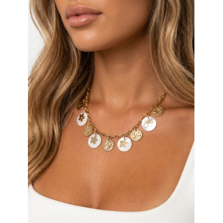 Collier Kalinda - Doré/Blanc