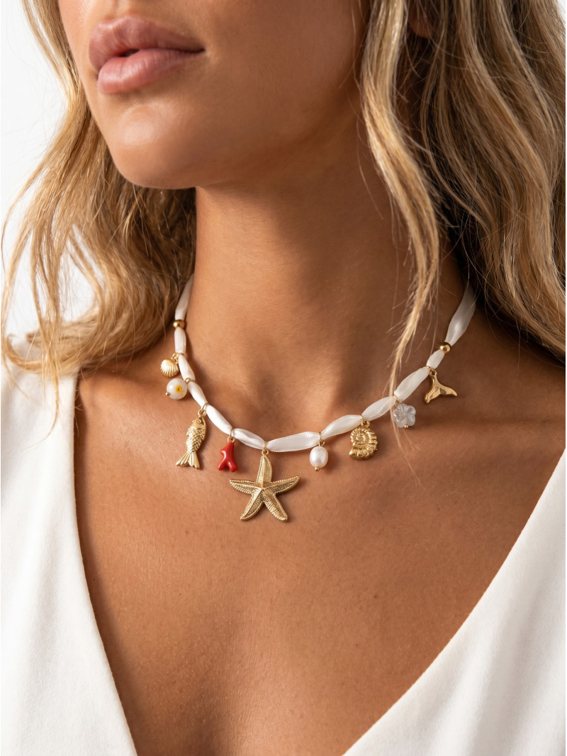 Collier Leandra - Blanc Collier Leandra - Blanc