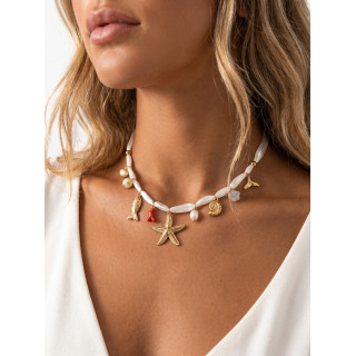 Collier Leandra - Blanc
