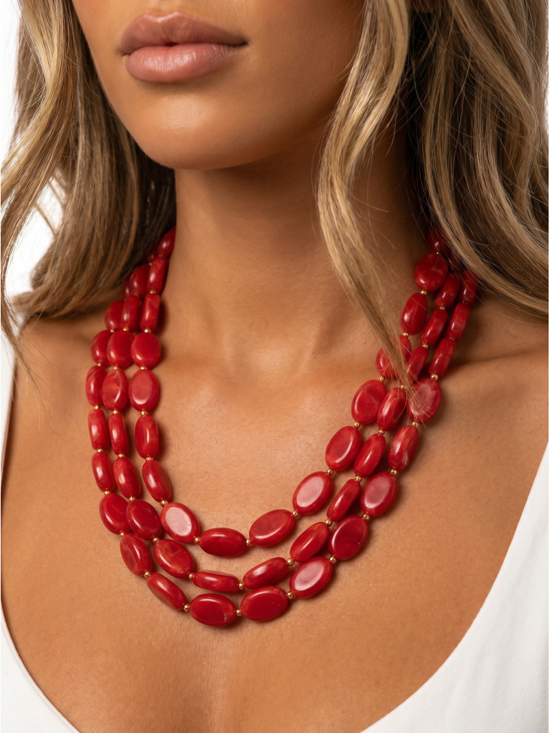 Collier Yelenie - Rouge Collier Yelenie - Rouge