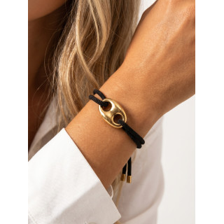 Bracelet Carlotta - Noir/Doré