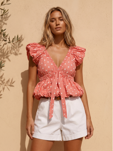 Blouse Damina - Saumon