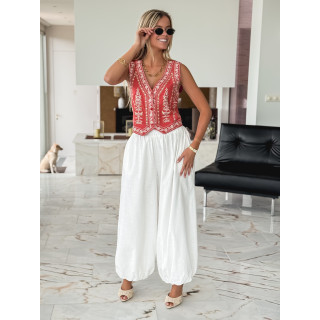 Gilet sans manches Shékina - Terracotta