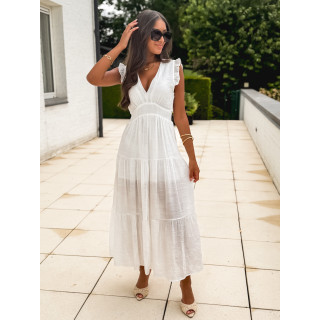 Robe longue Juana - Blanc