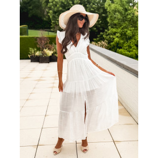 Robe longue Juana - Blanc