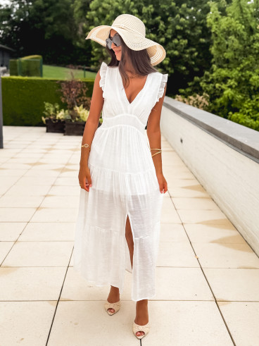 Robe longue Juana - Blanc