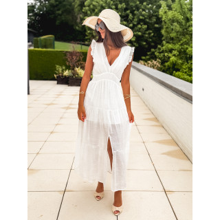 Robe longue Juana - Blanc