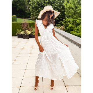 Robe longue Juana - Blanc