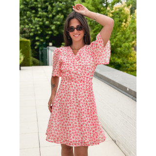Robe courte Thérésa - Rose