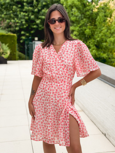 Robe courte Thérésa - Rose