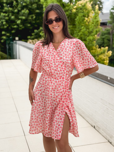 Robe courte Thérésa - Rose