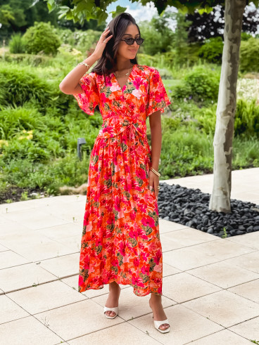 Robe longue Marianna - Fushia
