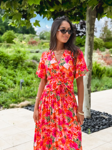 Robe longue Marianna - Fushia