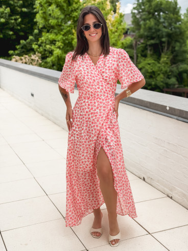 Robe longue Thérésa - Rose