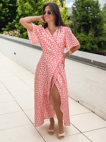 Robe longue Thérésa - Rose