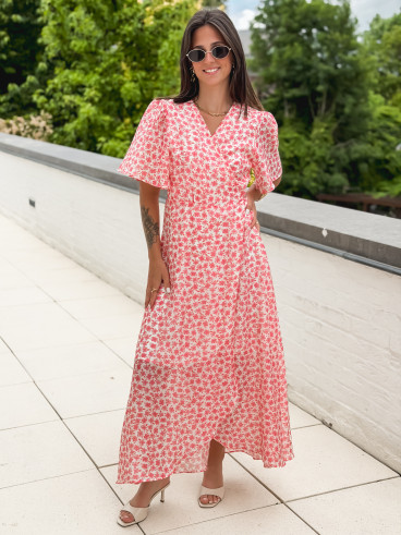Robe longue Thérésa - Rose