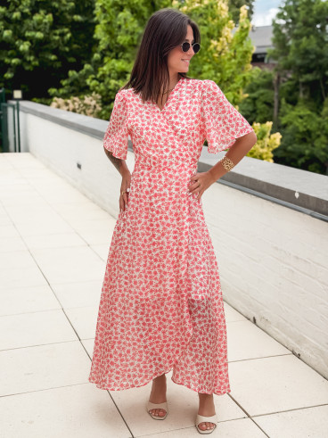 Robe longue Thérésa - Rose