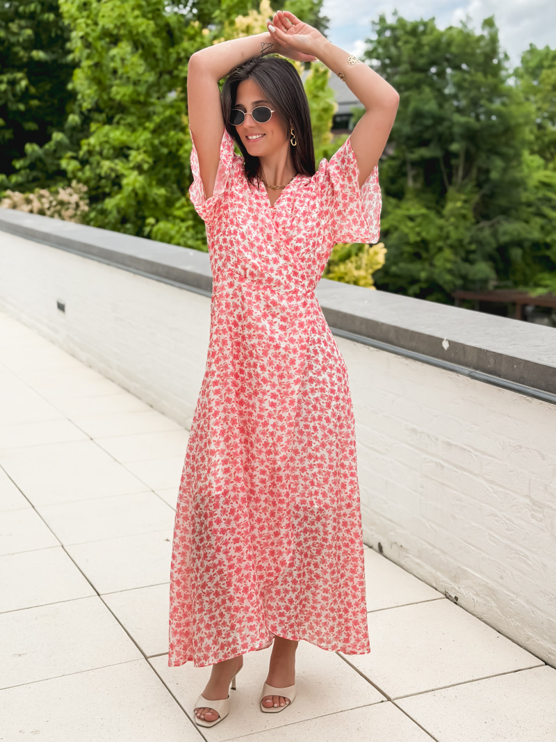 Robe longue Thérésa - Rose