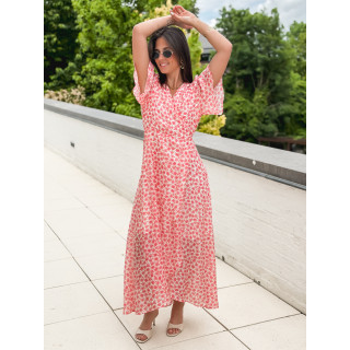 Robe longue Thérésa - Rose