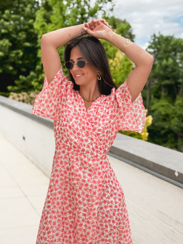 Robe longue Thérésa - Rose
