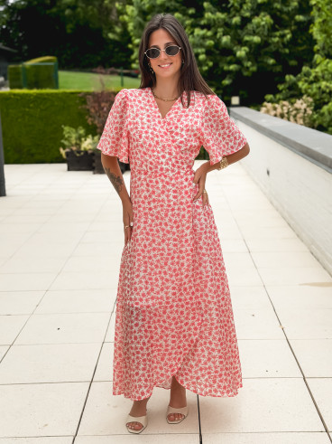 Robe longue Thérésa - Rose