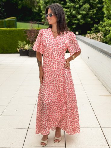 Robe longue Thérésa - Rose