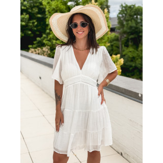 Robe courte Getty - Blanc