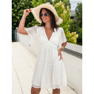 Robe courte Getty - Blanc