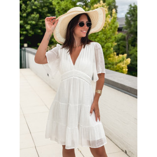 Robe courte Getty - Blanc