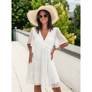 Robe courte Getty - Blanc