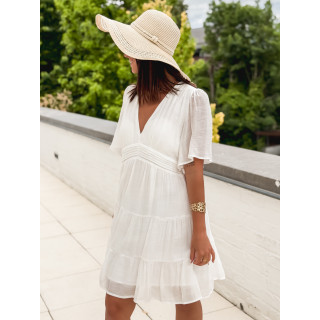 Robe courte Getty - Blanc