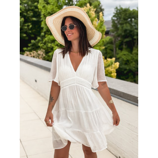 Robe courte Getty - Blanc
