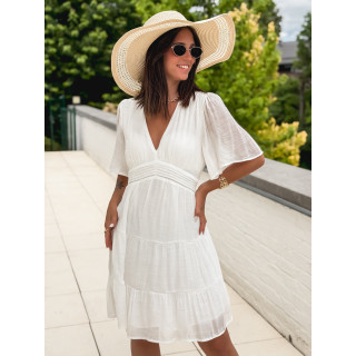 Robe courte Getty - Blanc