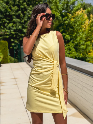 Robe courte Falone - Jaune