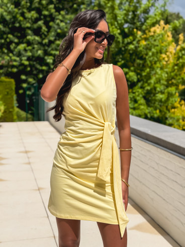 Robe courte Falone - Jaune