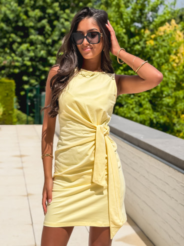 Robe courte Falone - Jaune