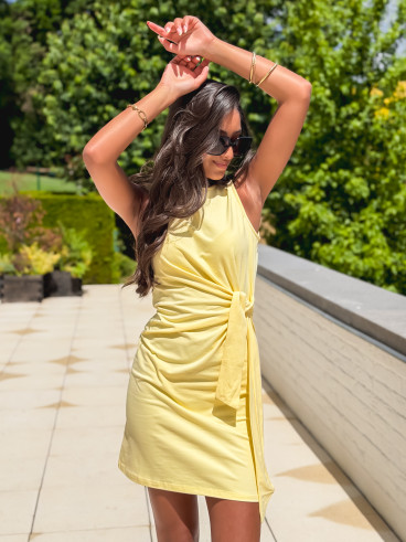 Robe courte Falone - Jaune