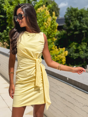 Robe courte Falone - Jaune