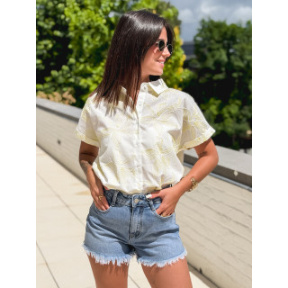 Chemise à motifs Chypre - Blanc