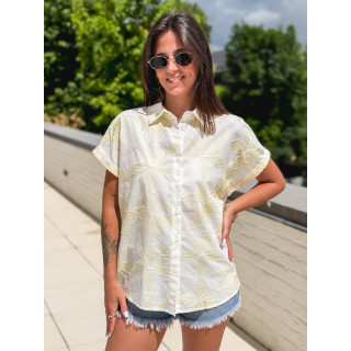 Chemise à motifs Chypre - Blanc