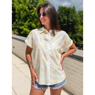 Chemise à motifs Chypre - Blanc