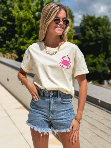 T-shirt "Pinch" - Ecru