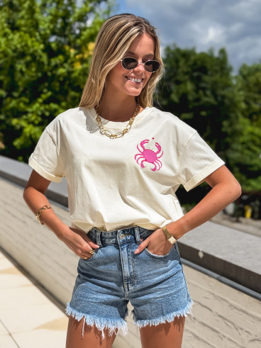 T-shirt "Pinch" - Ecru