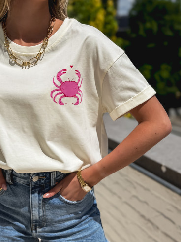 T-shirt "Pinch" - Ecru