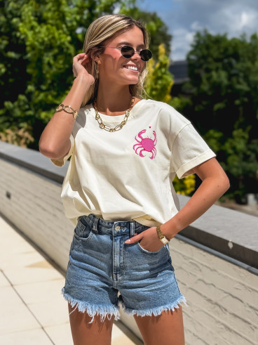 T-shirt "Pinch" - Ecru